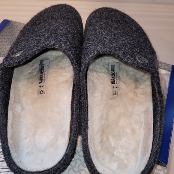 Birkenstock Women's Charcoal Slippers - Picture 7 of 8